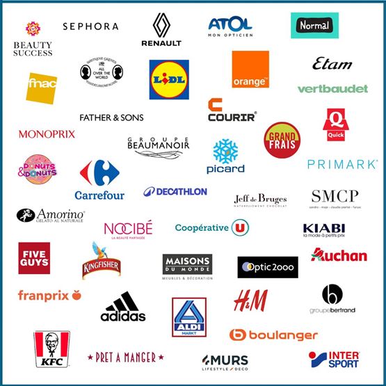 Retail brand logos